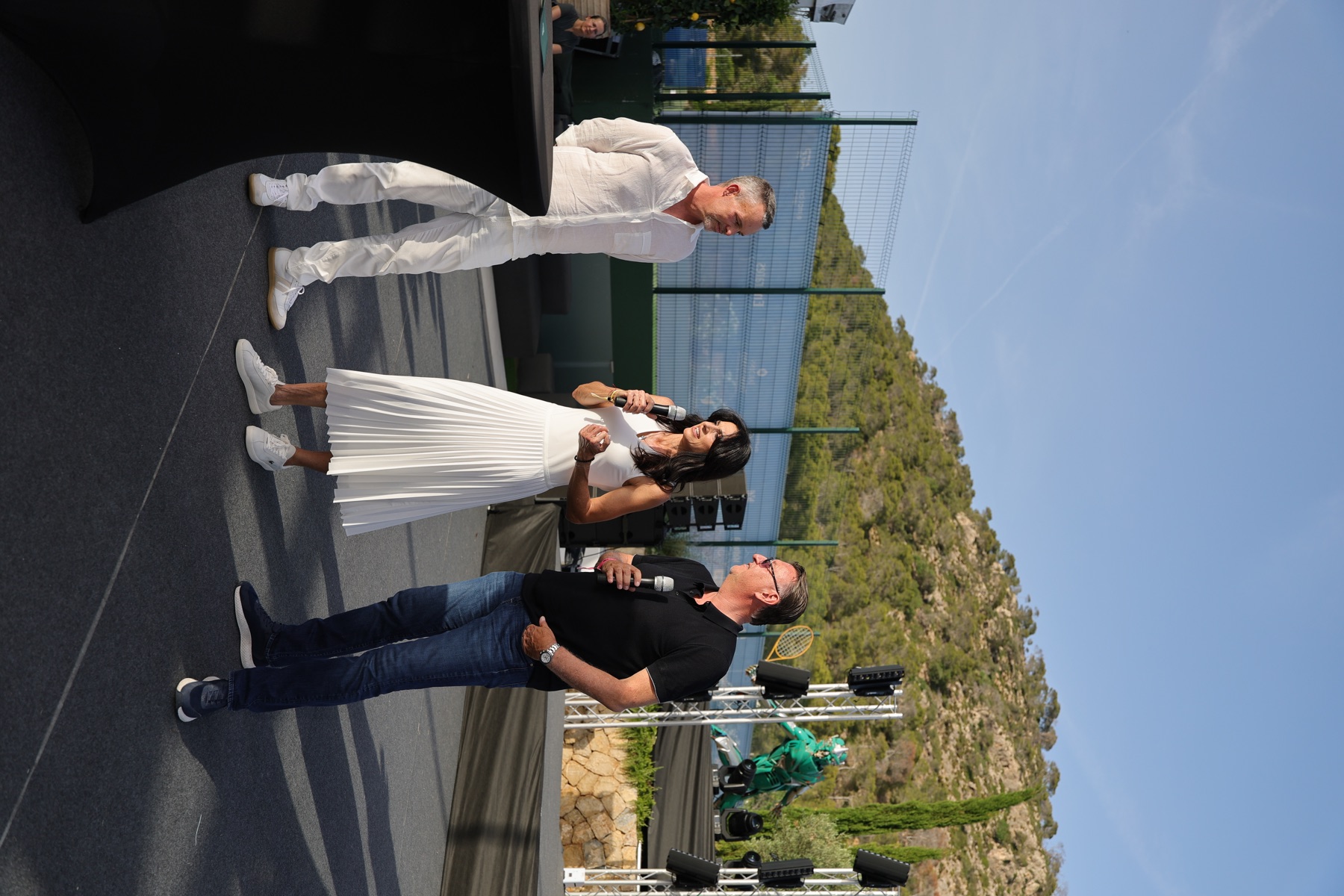 Gabriela Sabatini speaking at Mallorca Country Club