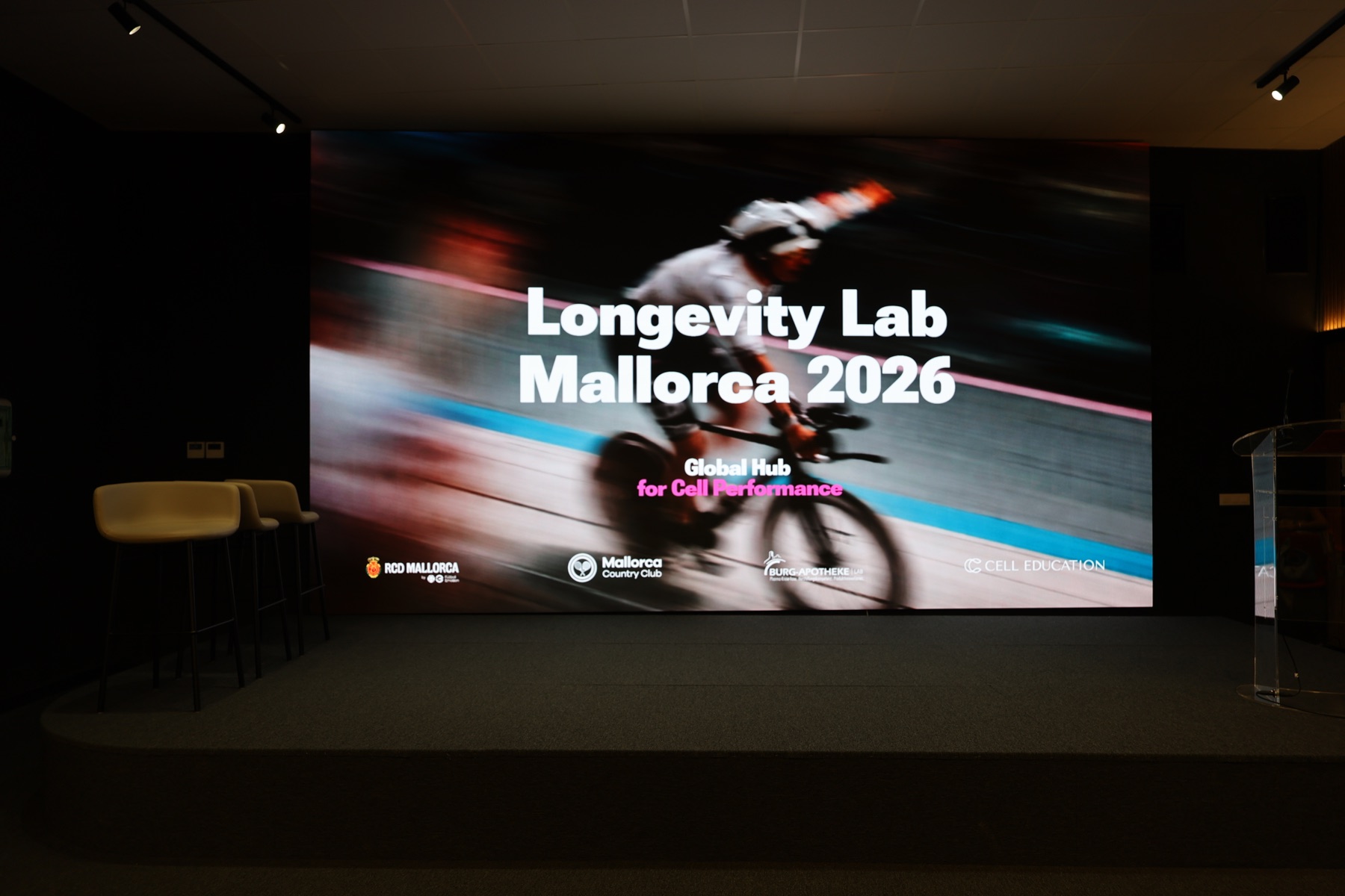 Longevity Lab Mallorca 2026 stage